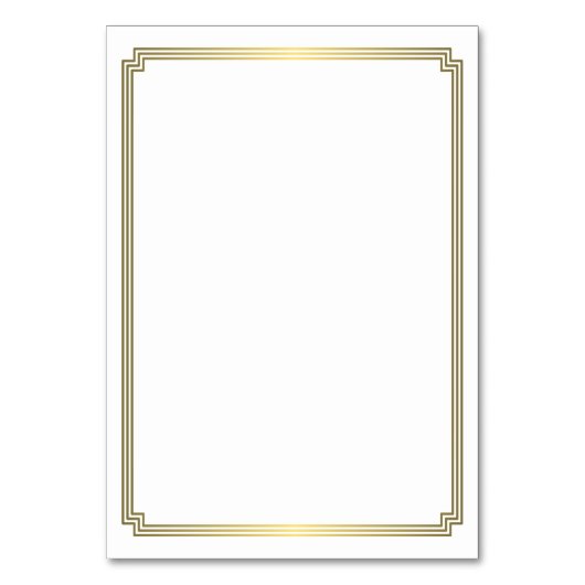 Great Gatsby Art Deco White Wedding Platzkarten Tischnummer (Rückseite)
