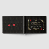 Great Gatsby Casino Las Vegas Poker Wedding Gästebuch (Voll)