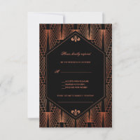 Great Gatsby Copper Art Deco Song Anfrage Hochzeit