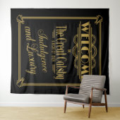 Great Gatsby Foto Booth Background Banner Wandteppich (Beispiel (Horizontal))