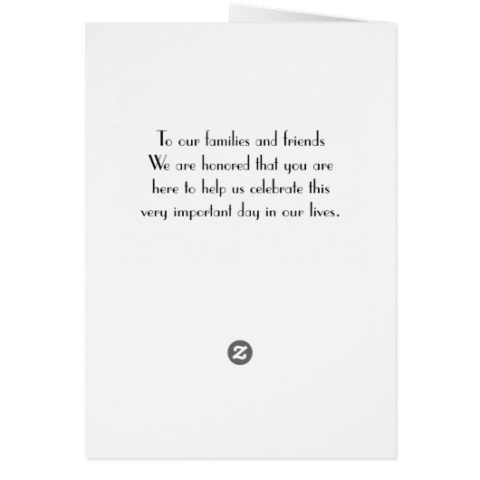 Great Gatsby Gold Art Deco Hochzeitsprogramme (Hinten)