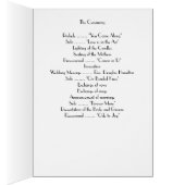 Great Gatsby Gold Art Deco Hochzeitsprogramme (Innen (Rechts))