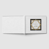 Great Gatsby Gold White Art Deco Hochzeit Gästebuch (Voll)