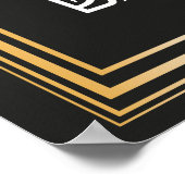 Great Gatsby Inspiriert Gästebuchssign Poster (Ecke)