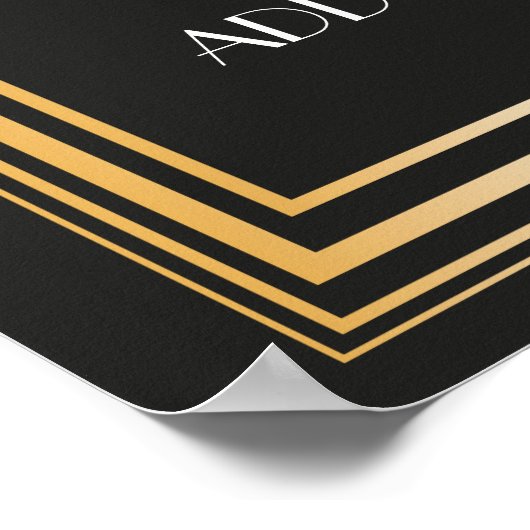 Great Gatsby Inspiriert Karten und Geschenke Unter Poster (Ecke)