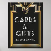 Great Gatsby Inspiriert Karten und Geschenke Unter Poster (Vorne)