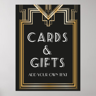 Great Gatsby Inspiriert Karten und Geschenke Unter Poster