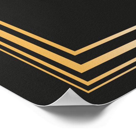 Great Gatsby Inspiriert Welcome Abschluss Signage Poster (Ecke)