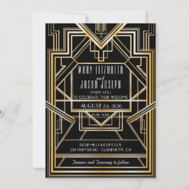 Great Gatsby Inspirierte Hochzeitseinladung Einladung