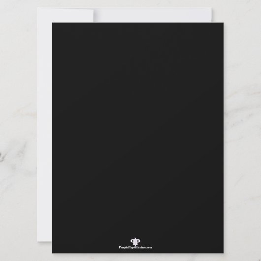 Great Gatsby Inspirred Art Deco Birthday Einladung (Rückseite)