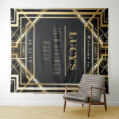 Great Gatsby Party Wedding Foto Booth Back Drop Wandteppich (Beispiel (Horizontal))