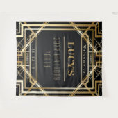 Great Gatsby Party Wedding Foto Booth Back Drop Wandteppich (Vorderseite (Horizontal))