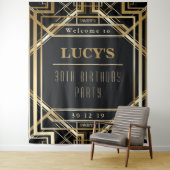 Great Gatsby Party Wedding Foto Booth Back Drop Wandteppich (Beispiel)