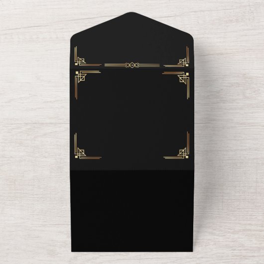 Great Gatsby Save the Date UAWG All In One Einladung (Außenbereich)