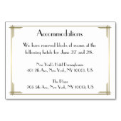 Great Gatsby White Art Deco Hochzeitsunterkunft Tischnummer (Vorderseite)