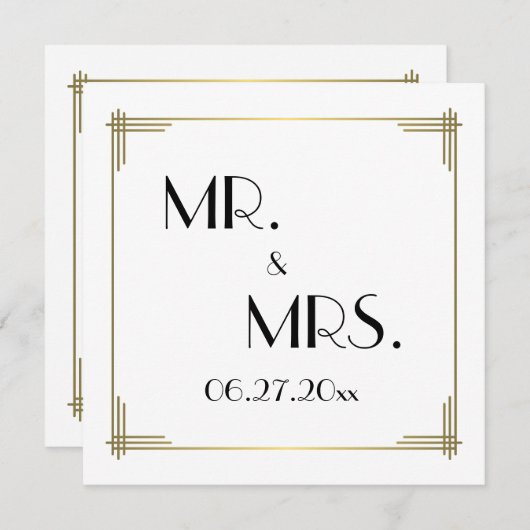 Great Gatsby White Card Card Cards (Vorne/Hinten)