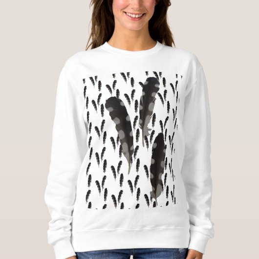 Great Gepunktet Woodpecker Feathers Sweatshirt (Vorderseite)