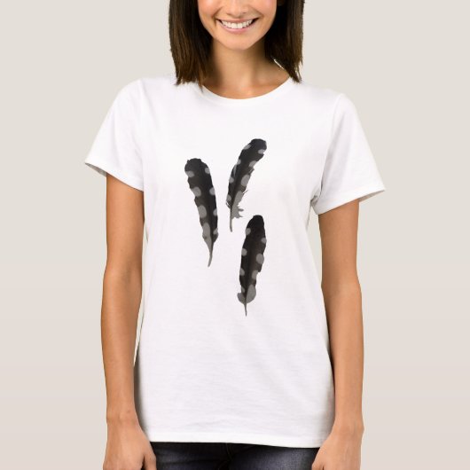 Great Gepunktet Woodpecker Feathers T - Shirt (Vorderseite)