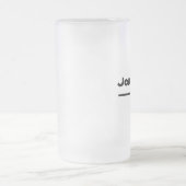 Great Gift Idea Modern Script Name Rustic Classic Mattglas Bierglas (Mittel)