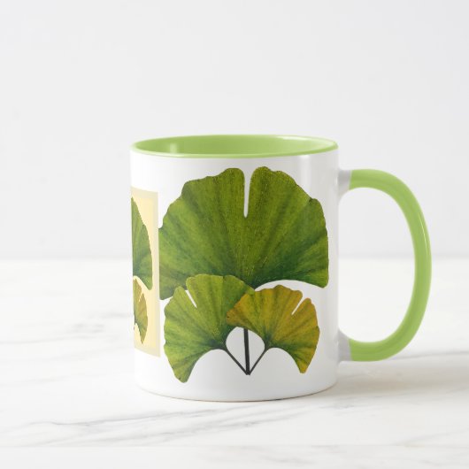 Great Ginkgo Art for Your Arts & Crafts Bungalow Tasse (Rechts)