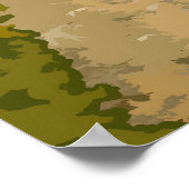 Great Glen Way Scotland Travel Poster (Ecke)