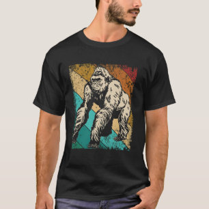 Great Gorilla Retro Silhouette Great Apes T-Shirt