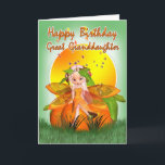 Great Granddaughter Birthday Card - Moonies Citrus Karte<br><div class="desc">Great Granddaughter Birthday Card - Moonies Citrus Fairy</div>