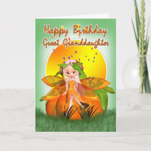 Great Granddaughter Birthday Card - Moonies Citrus Karte