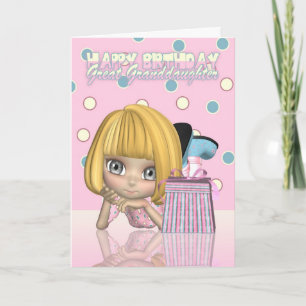 Great Granddaughter Birthday Card With Cute Little Karte