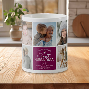 GREAT GRANDMA "die beliebteste Foto Collage" Kaffeetasse