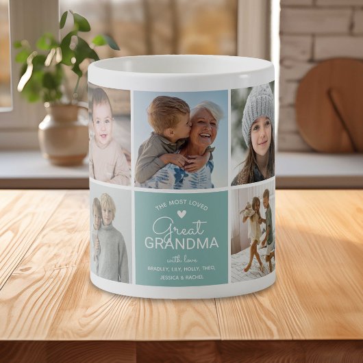 GREAT GRANDMA "die beliebteste Foto Collage" Kaffeetasse