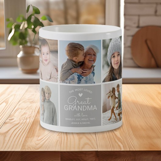 GREAT GRANDMA "die beliebteste Foto Collage" Kaffeetasse