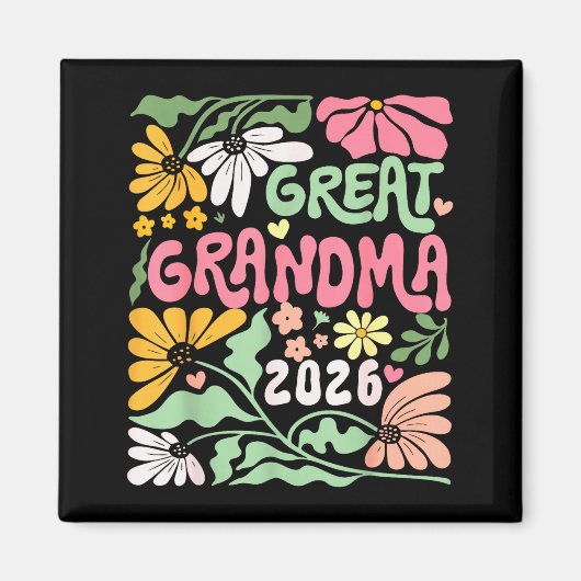 Great Grandma Est. 2026 Promoted To Great Grandma Magnet (Vorne)