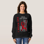 Great Grandma Heart Disease Awareness Flag Matchin Sweatshirt (Vorne ganz)