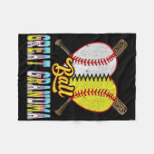 Great Grandma Of Both Half Sell Softll Ice Cream D Fleecedecke (Vorderseite (Horizontal))