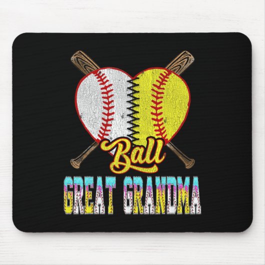 Great Grandma Of Both Half Sell Softll Ice Cream D Mousepad (Vorne)