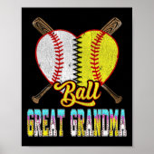 Great Grandma Of Both Half Sell Softll Ice Cream D Poster (Vorne)