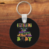 Great Grandma Of The Brewing Baby Halloween Baby S Schlüsselanhänger (Vorderseite)