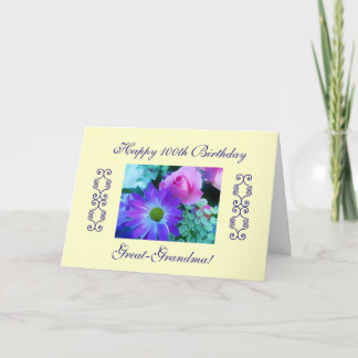 Great-grandma’s 100th birthday karte