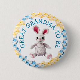 Great Grandma to Be | Boy's Baby Shower Button