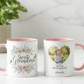 Great Grandma Watercolor Floral Tasse