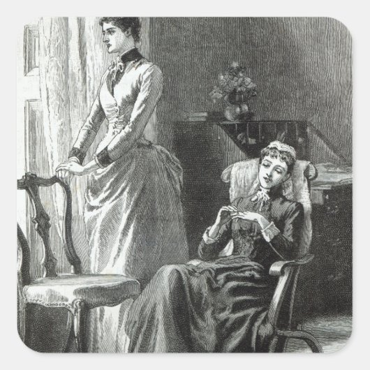 Great-Grandmamma Severan von Leslie Keith Quadratischer Aufkleber (Vorderseite)