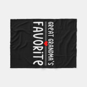 Great Grandmas Favorite Fleecedecke (Vorderseite (Horizontal))