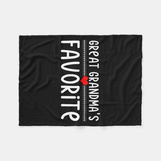 Great Grandmas Favorite  Fleecedecke (Vorderseite (Horizontal))