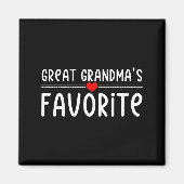 Great Grandmas Favorite Magnet (Vorne)