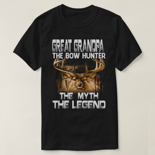 GREAT GRANDPA der Bow Jäger der Mythos der Legende T-Shirt (Design vorne)
