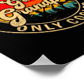 Great Grandpa Like A Grandpa Only Cooler Retro For Poster (Ecke)