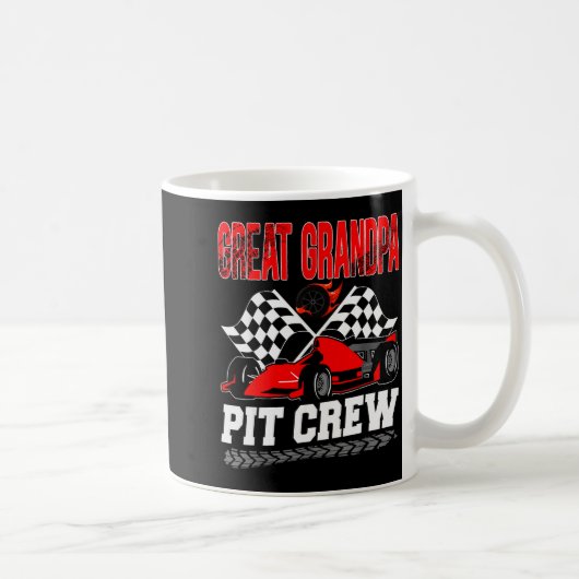 Great Grandpa T Crew Racing Family Race Car Birthd Kaffeetasse (Rechts)