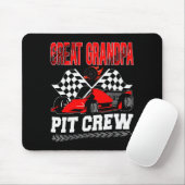 Great Grandpa T Crew Racing Family Race Car Birthd Mousepad (Mit Mouse)