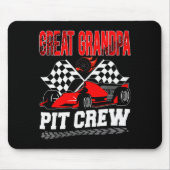 Great Grandpa T Crew Racing Family Race Car Birthd Mousepad (Vorne)